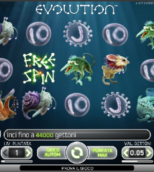 Evolution slot machine