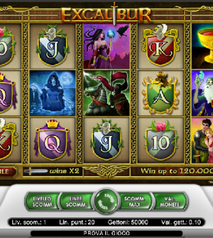 Excalibur slotmachine