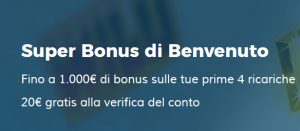 StarCasinò nuovo Super Bonus di Benvenuto